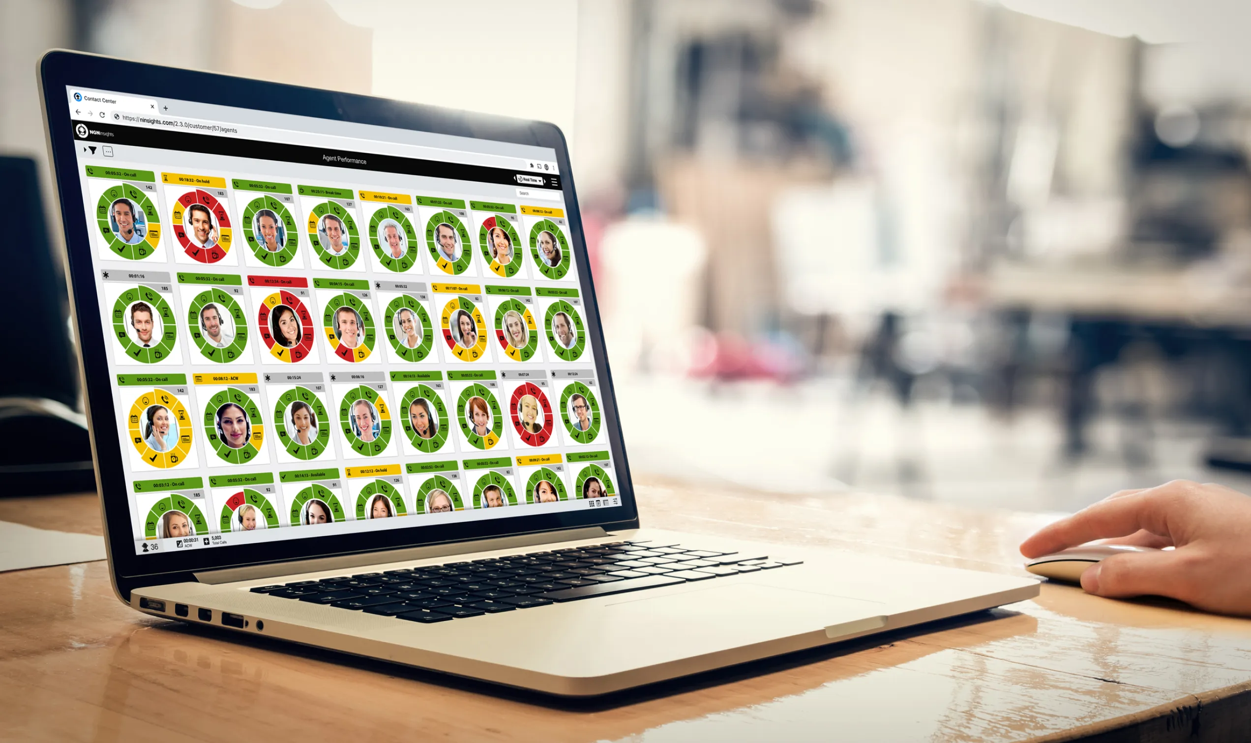 NGN Insights, with tiles configured directly inside the product
